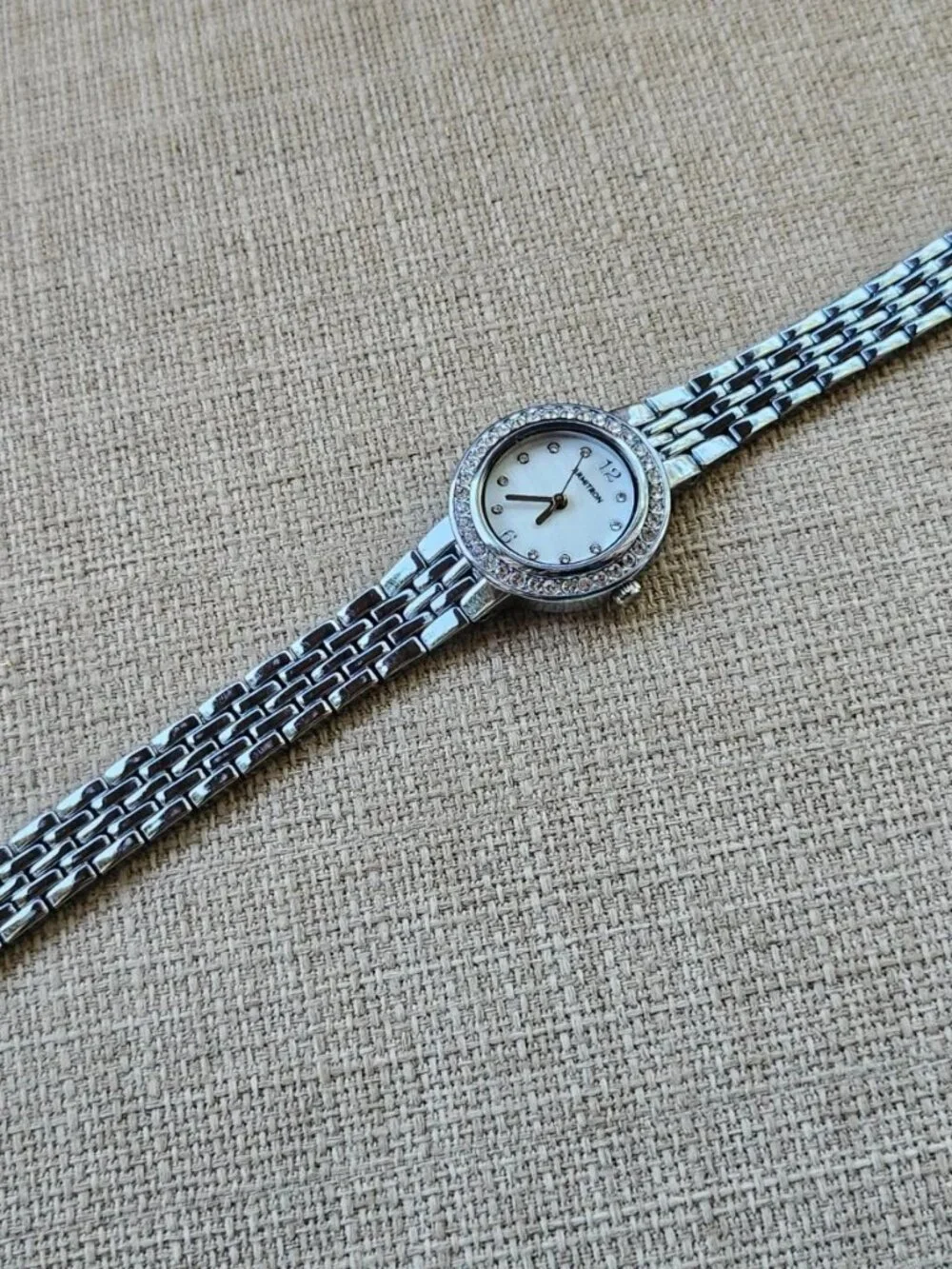 Armitron Ladies Wristwatch Crystals Accent Bezel Quartz Analog Wrist Watch